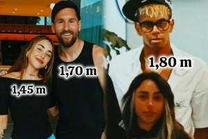 华体会官网-身高差36厘米！亚马尔1年长高10cm至1米81，女友身高仅1米45